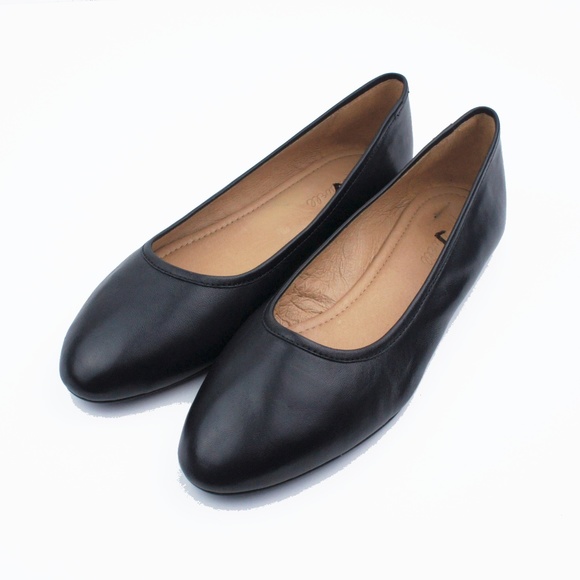 New MADEWELL The Reid Ballet Flat in Black Leather - Picture 5 of 6